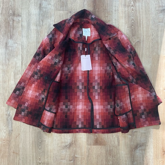 Avec Les Filles Geo Pattern Double Breasted Coat - Picture 5 of 10